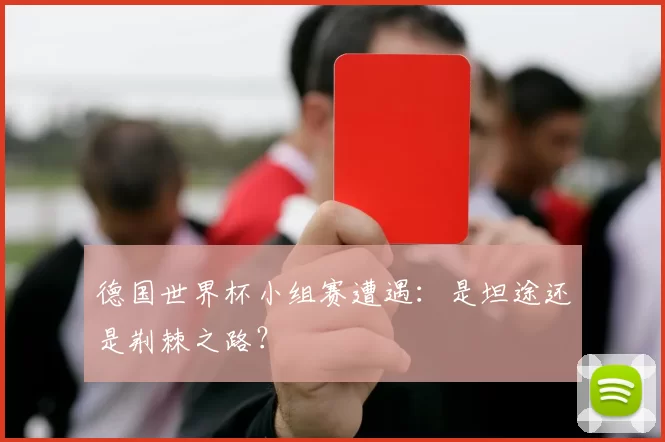 德国世界杯小组赛遭遇:是坦途还是荆棘之路?